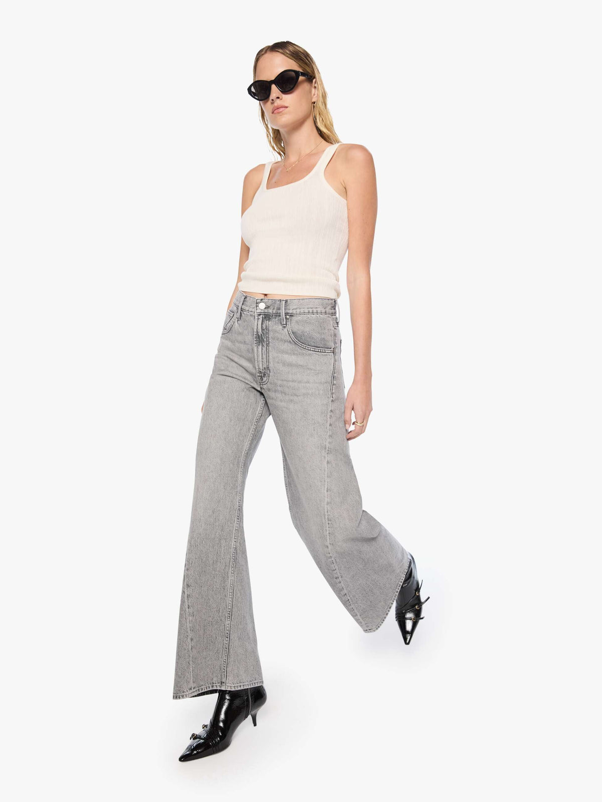 LEMON TWIST SNEAK JEANS IN ROCKY ROAD