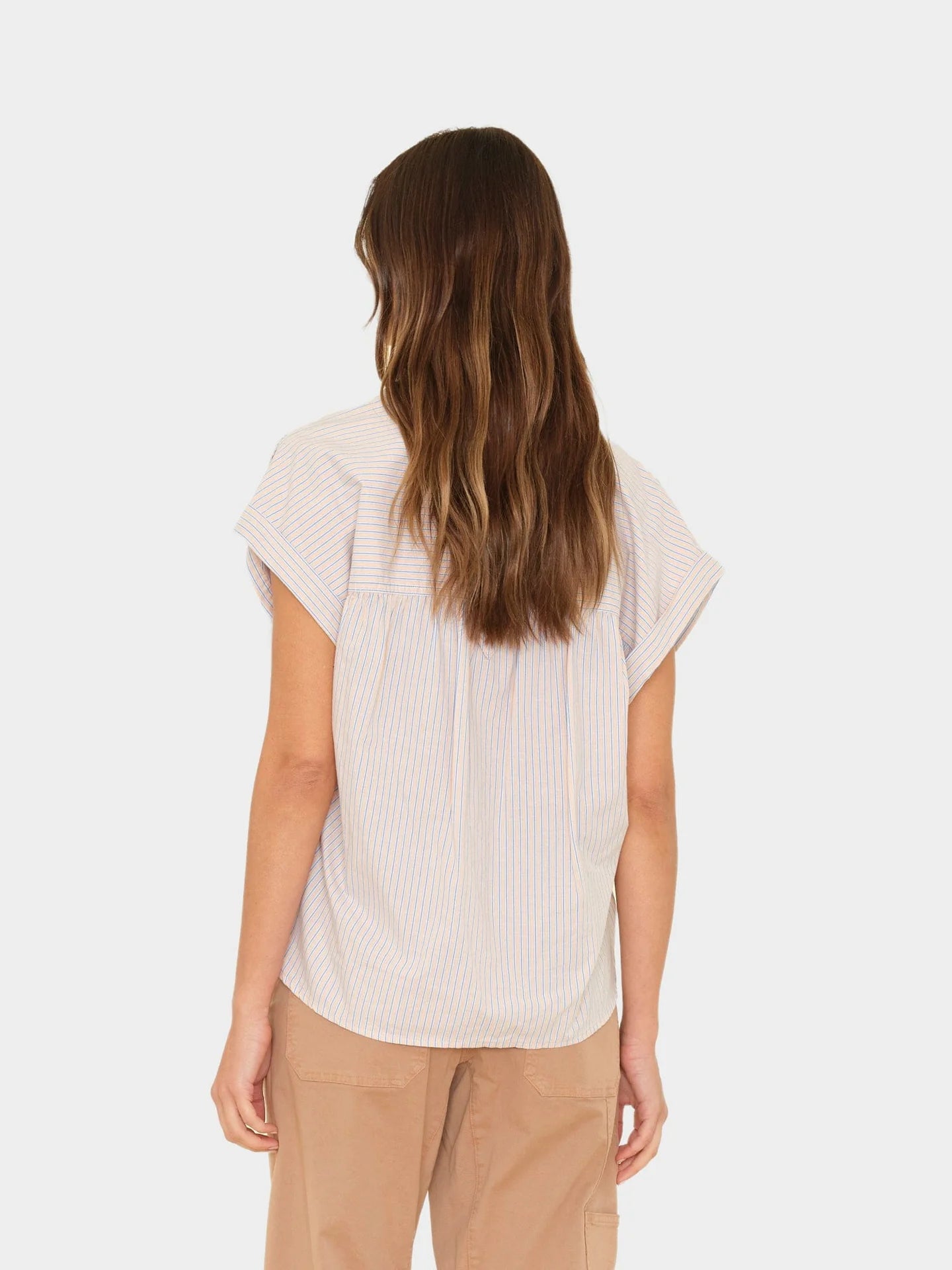 LEXI SHIRT IN TANGERINE SKY