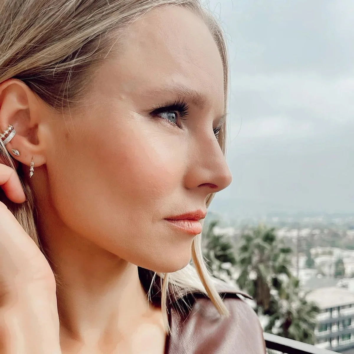 LONDON PAVÉ SPIKE EARRINGS