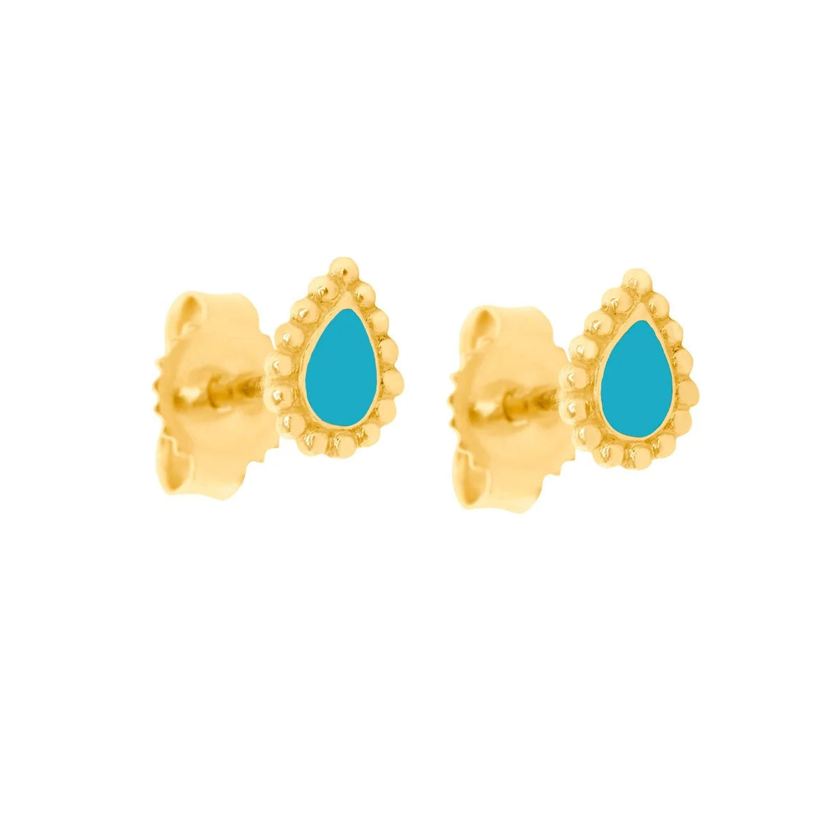 TURQUOISE LUCKY CASHMERE EARRINGS