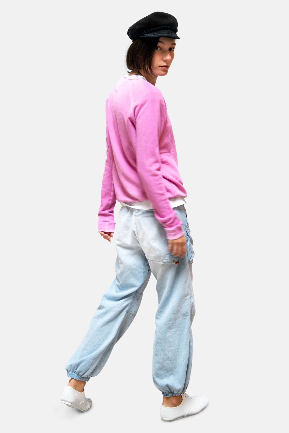 LUCKY RABBIT SWEATSHIRT IN PINK RABBIT