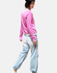 LUCKY RABBIT SWEATSHIRT IN PINK RABBIT