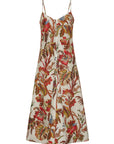 MAE MIDI DRESS IN FLORAL IVORY