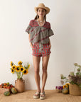 MARQUEE FLUTED BLOUSE