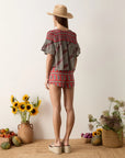 MARQUEE FLUTED BLOUSE