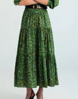 MELANIE SKIRT IN BANDANA GREEN