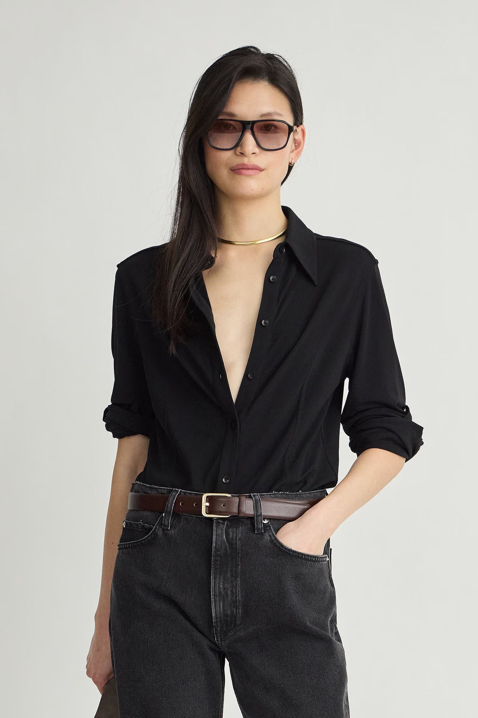 MERCE SLIM BUTTON UP SHIRT