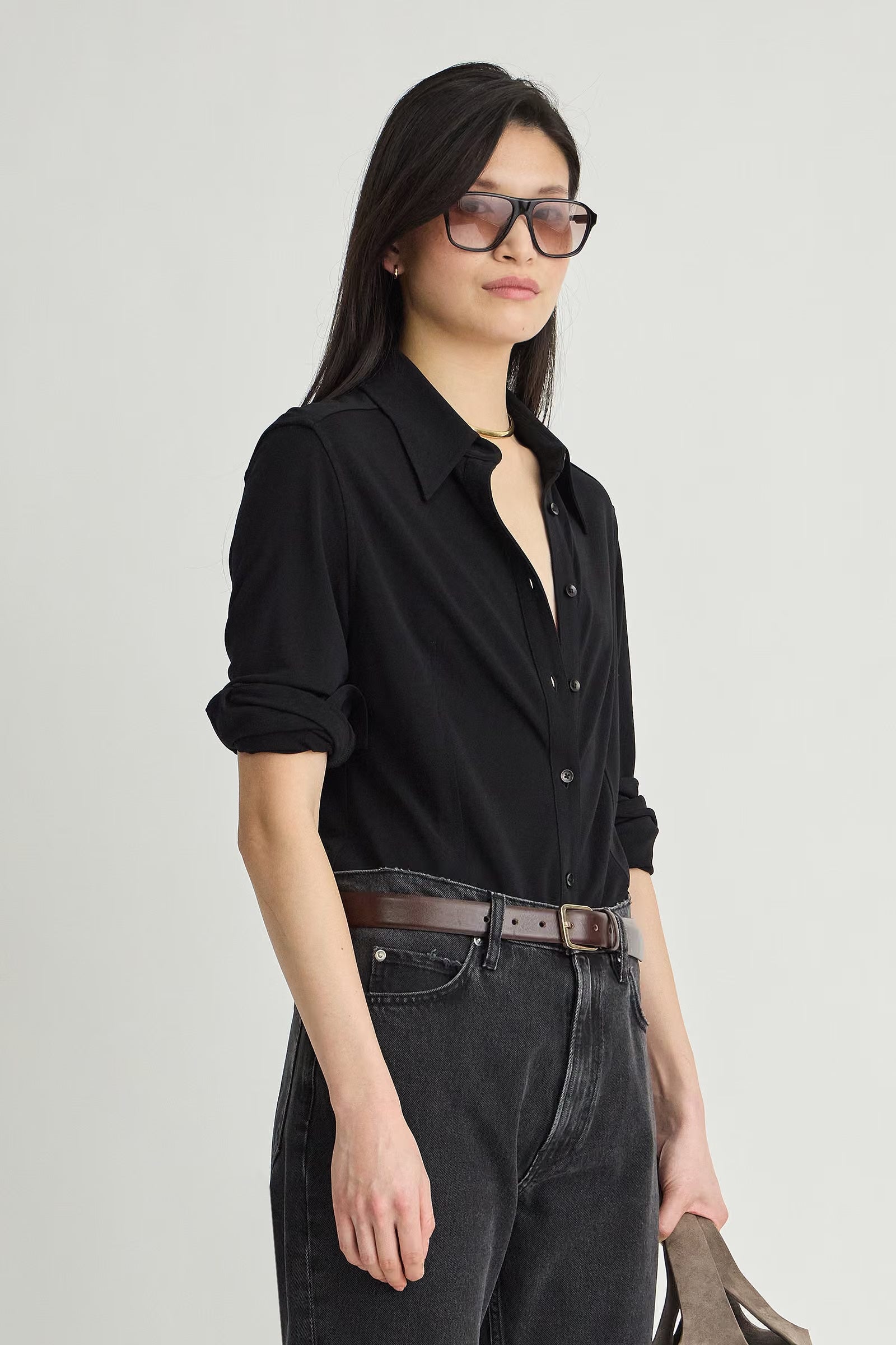 MERCE SLIM BUTTON UP SHIRT