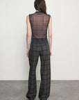 MESH SLEEVELESS TWIST TOP