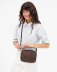 MIDI SAC IN BLACK/CHOCOLATE