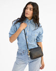 MIDI SAC IN BLACK PETIT CAVIAR