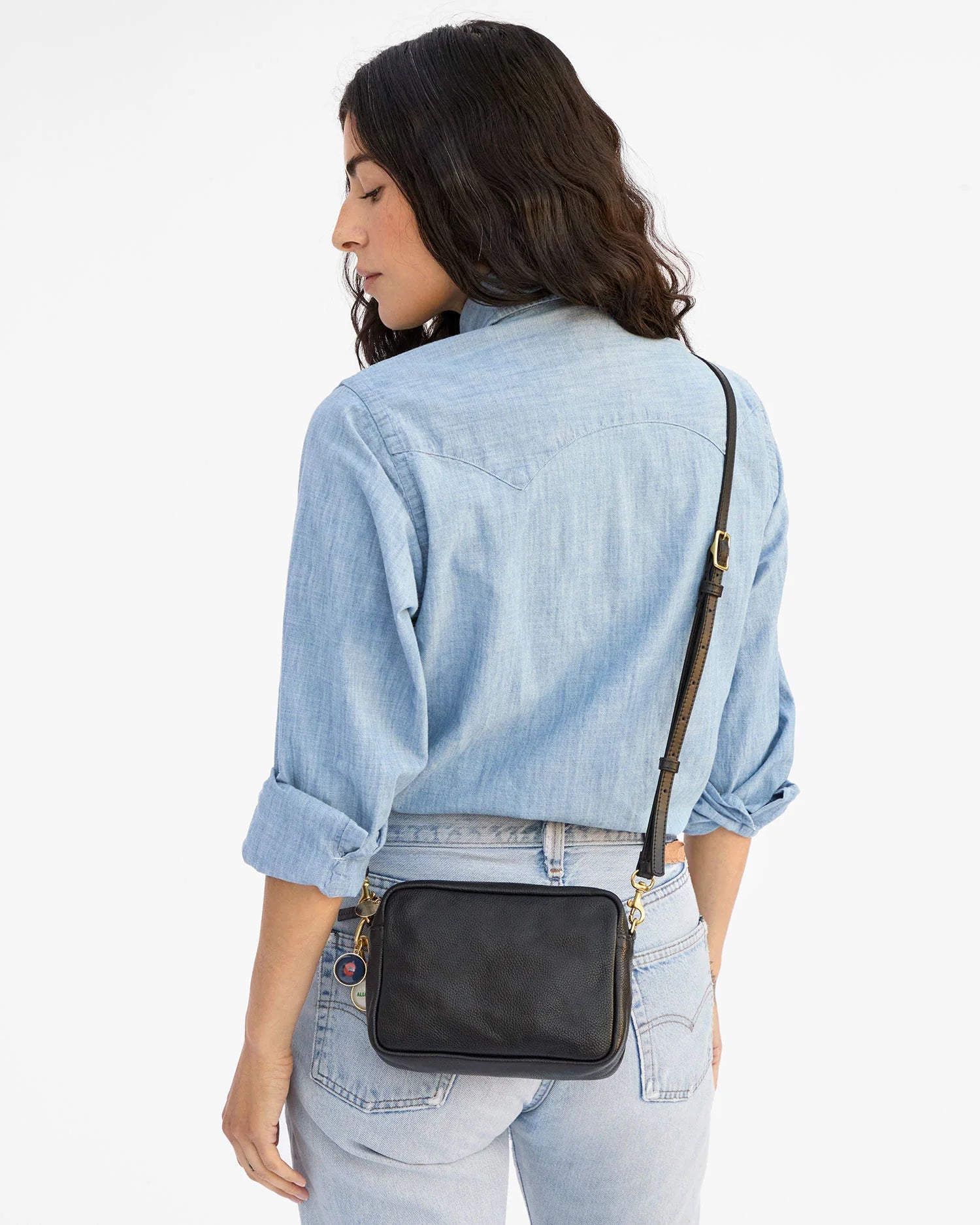 MIDI SAC IN BLACK PETIT CAVIAR