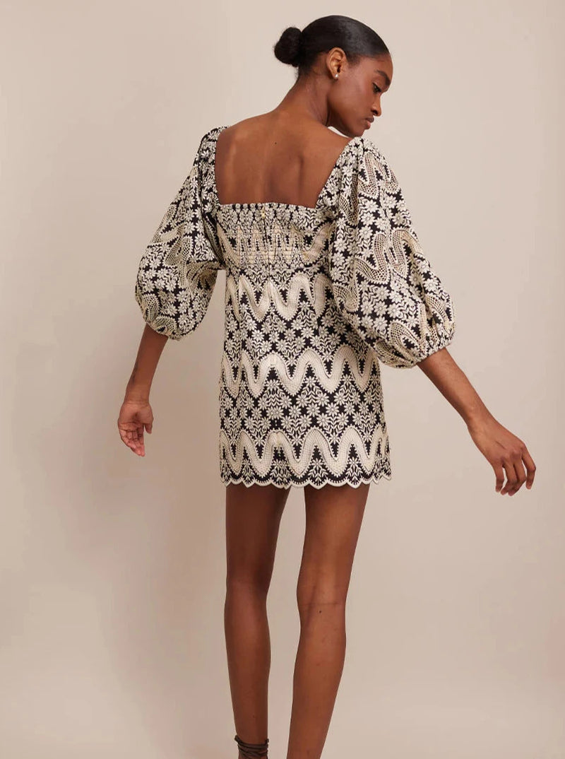 MONTAUK DRESS IN SCALLOP EYELET