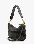 MOYEN MESSENGER IN BLACK DIAGONAL CHECK