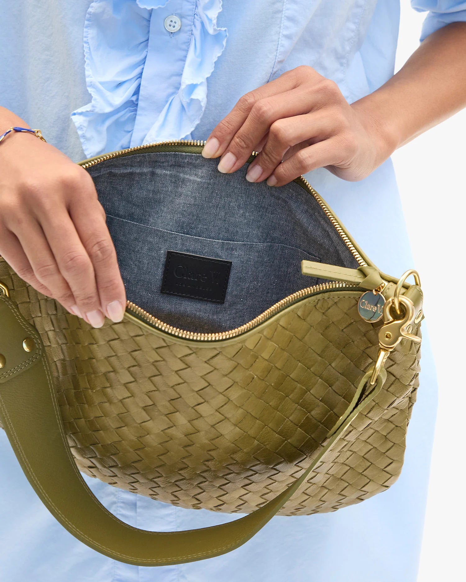 CLARE V MOYEN MESSENGER IN OLIVE