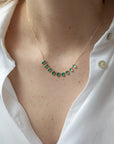MULTI EMERALD NECKLACE