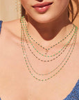 CLASSIC NECKLACE / 16.5" / NEON GREEN