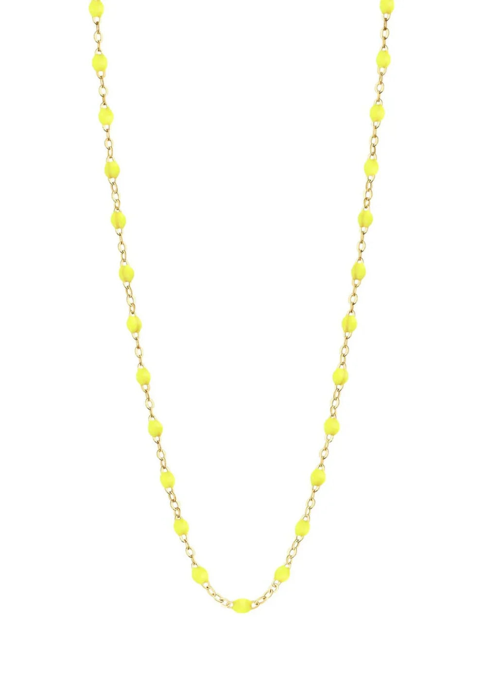 CLASSIC NECKLACE / 16.5" / NEON YELLOW