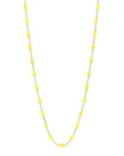 CLASSIC NECKLACE / 16.5" / NEON YELLOW