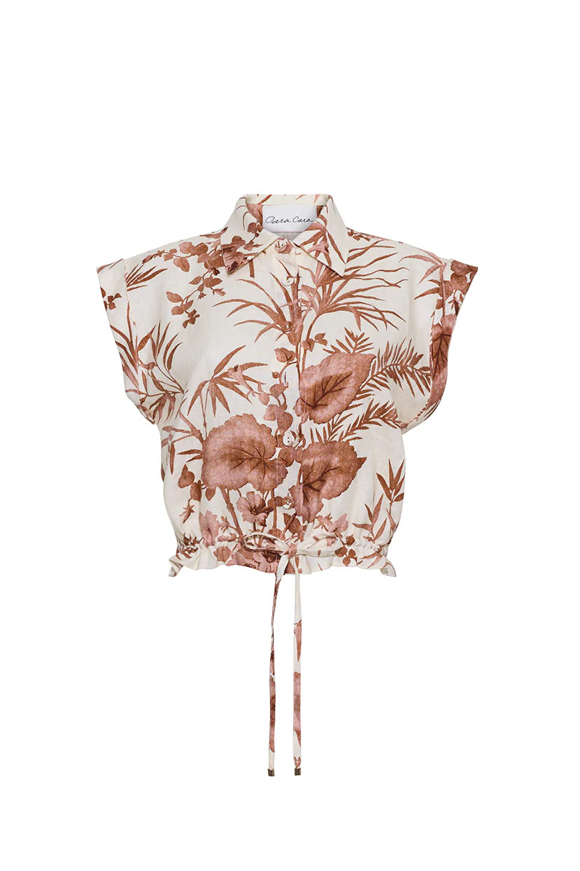 OCTAVIA TOP IN PARADISE CAMEL