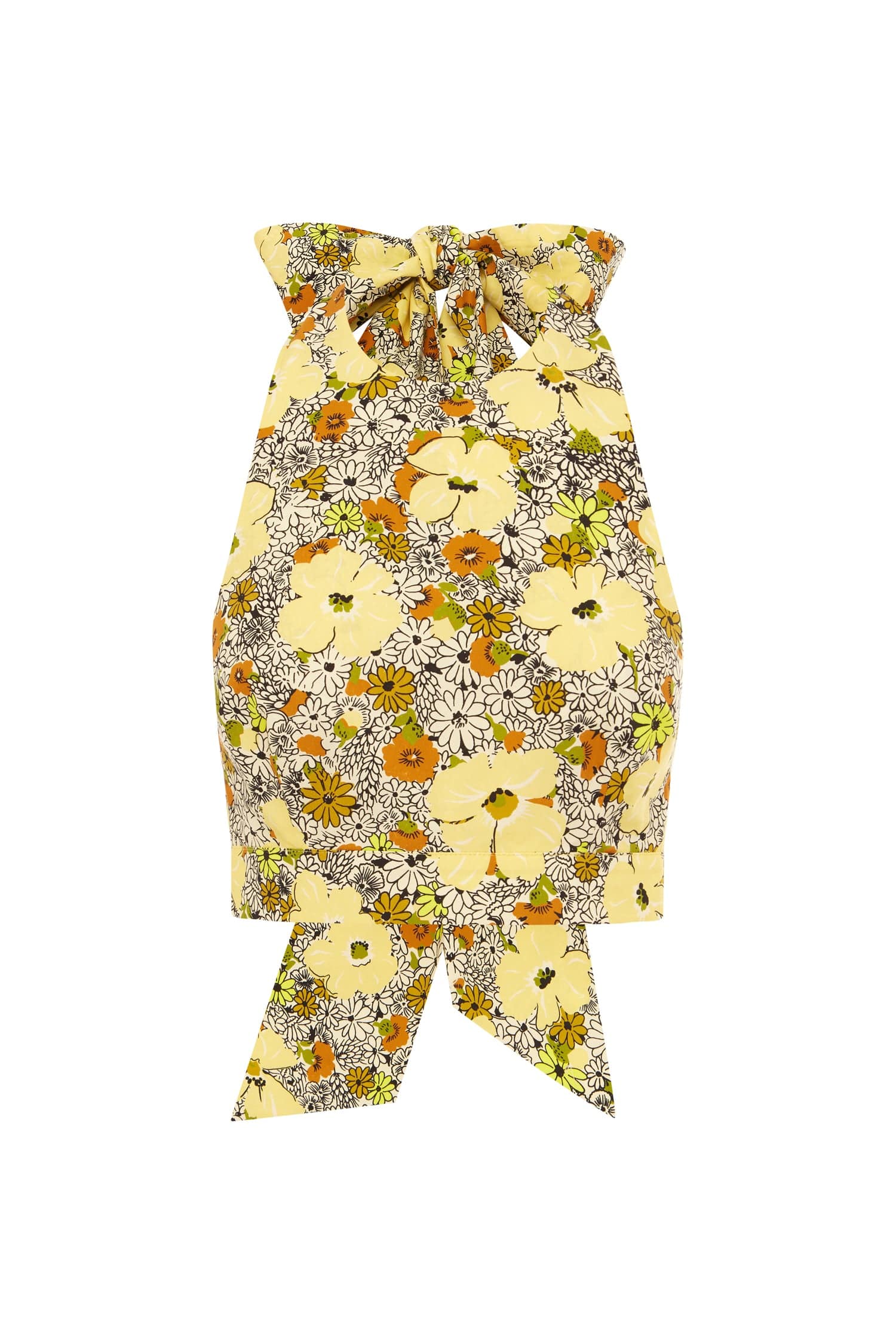 ORANGE BLOSSOM HALTER NECK TOP