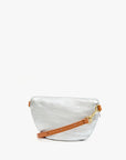 PETITE FANNY PACK IN SILVER LAMBA