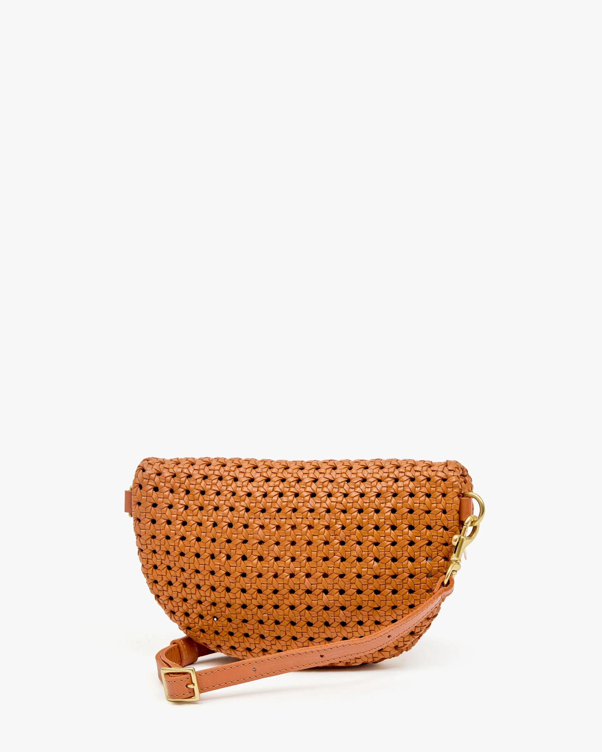 PETITE FANNY PACK IN TAN RATTAN
