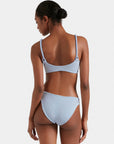 PHOEBE BIKINI SET IN METALLIC ICE BLUE