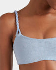 PHOEBE BIKINI SET IN METALLIC ICE BLUE