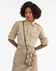 POCHE IN TAN DESERT SNAKE