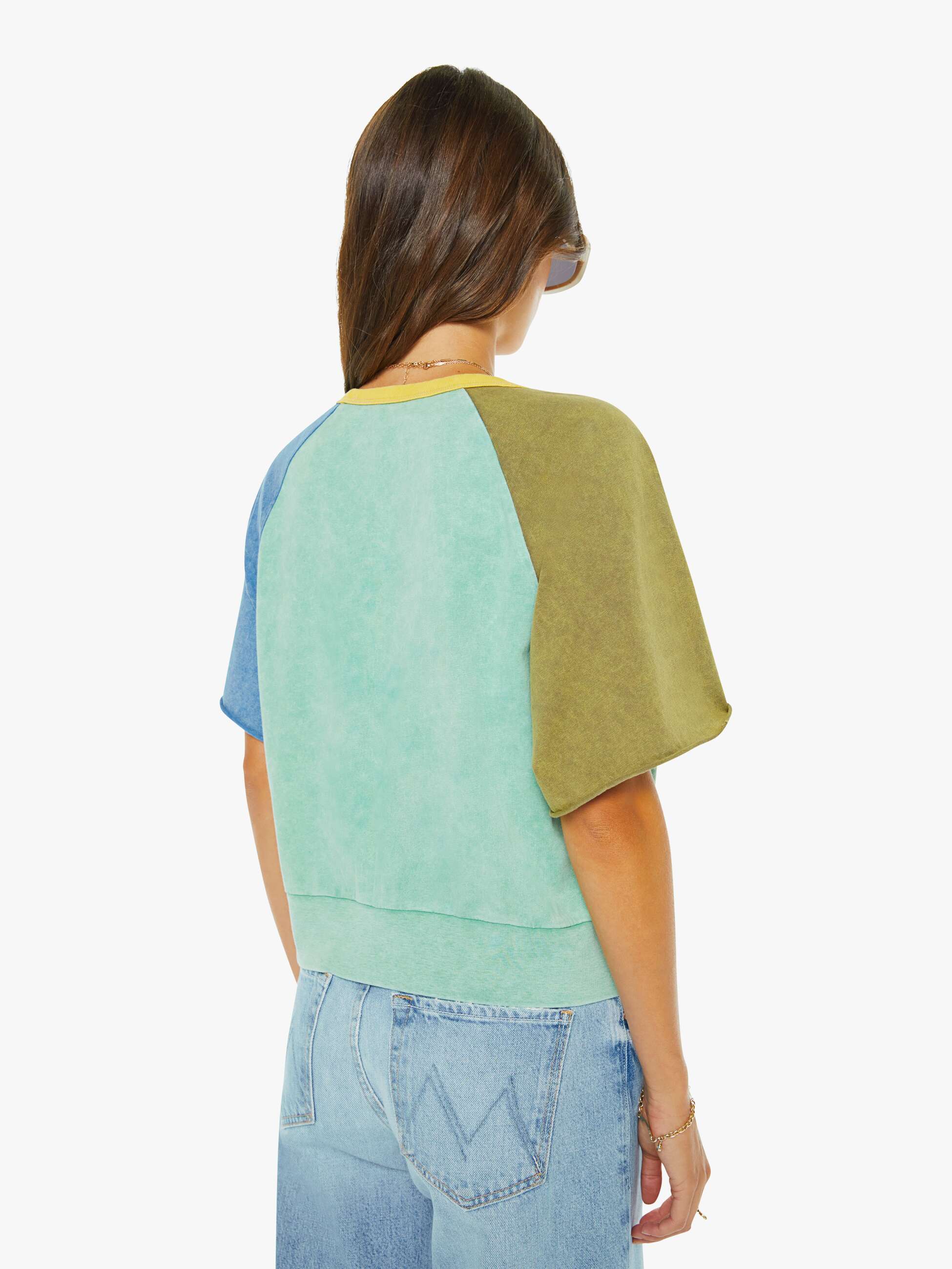 QUICK DIP TOP IN GREEN/BLUE/YELLOW