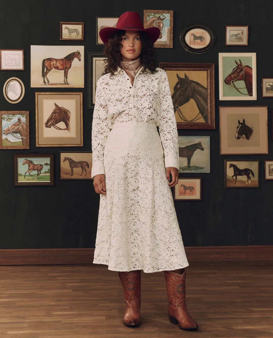 RELIC LACE SADDLE SKIRT