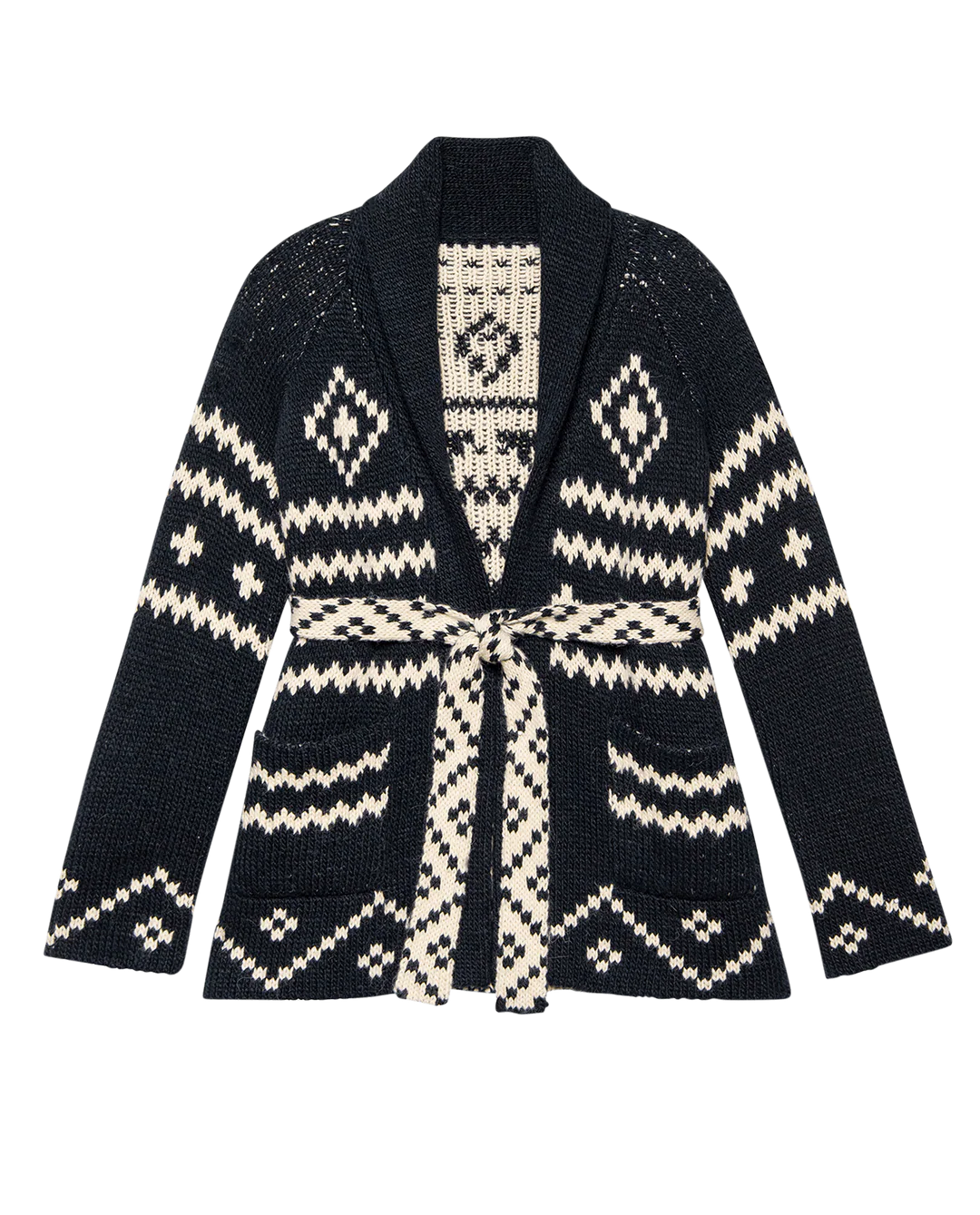 REVERSIBLE SHEPHERD CARDIGAN