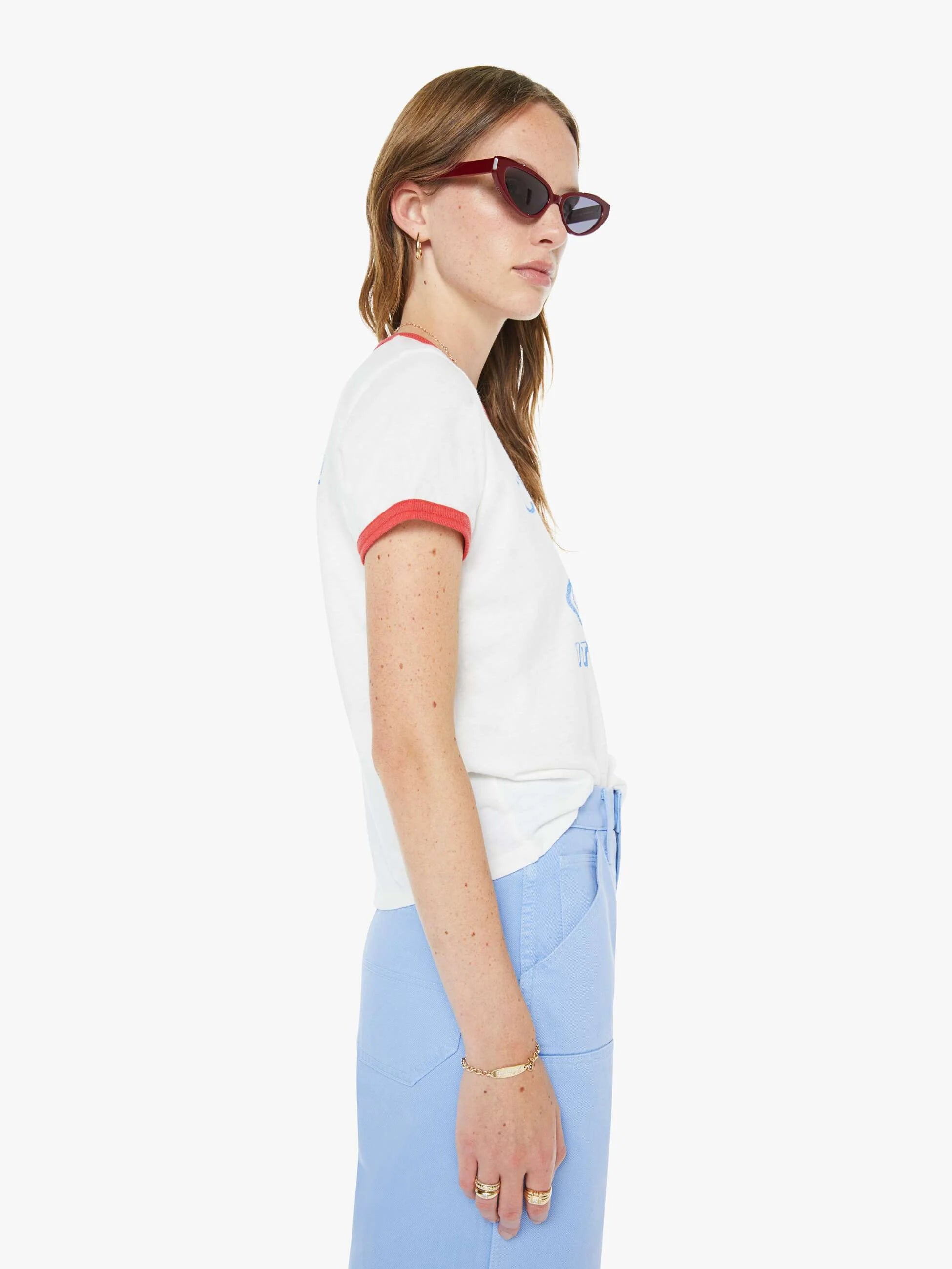 LIL GOODIE RINGER TEE IN CITY GIRL PIZZA