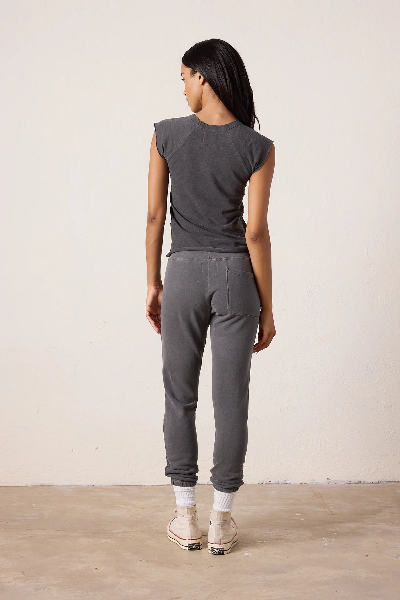 SAYDE JOGGERS IN FADED BLACK
