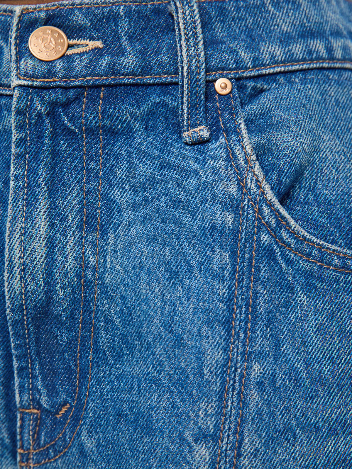 SEAMED DOLLOP HEEL JEANS