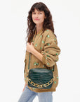 SHORTIE STRAP IN EVERGREEN CHAIN
