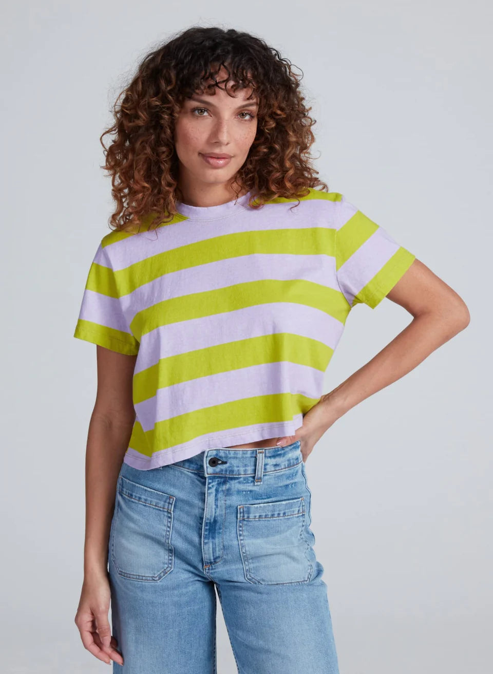SHRUNKEN BOY TEE IN FRANKEN STRIPE