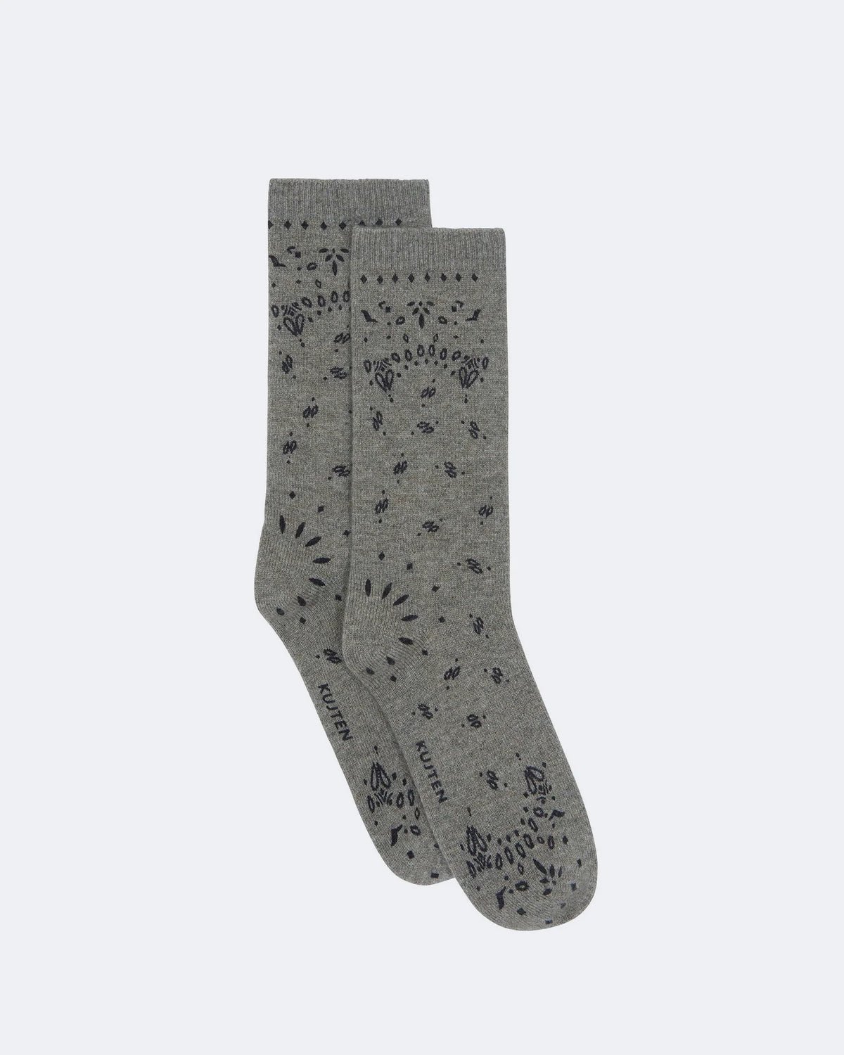 SIG CASHMERE SOCKS IN HEATHER KHAKI