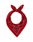 SILK BANDANA IN TRUE RED