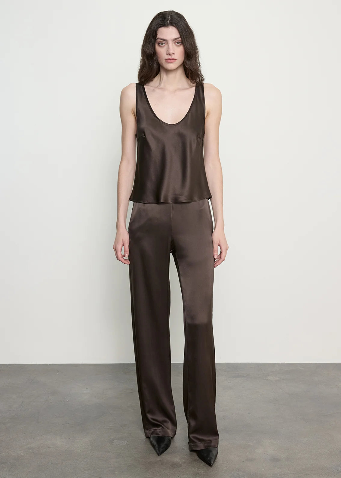 SILK SATIN TANK
