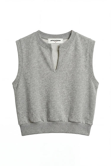 SLOANE MUSCLE TANK IN HEATHER GREY