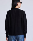 SOFTEST TISSUE WEIGHT SWEATER IN BLACK