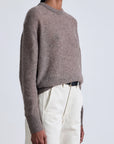 SOFTEST TISSUE WEIGHT SWEATER IN HAZELNUT