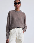 SOFTEST TISSUE WEIGHT SWEATER IN HAZELNUT