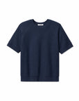 ZIGGY SHORT SLEEVE SWEATSHIRT IN NAVY
