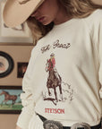 COLLEGE SWEATSHIRT WITH STETSON GRAPHIC