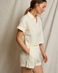 TABITHA COLLARED TEE