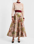 TAFFETA MAXI SKIRT