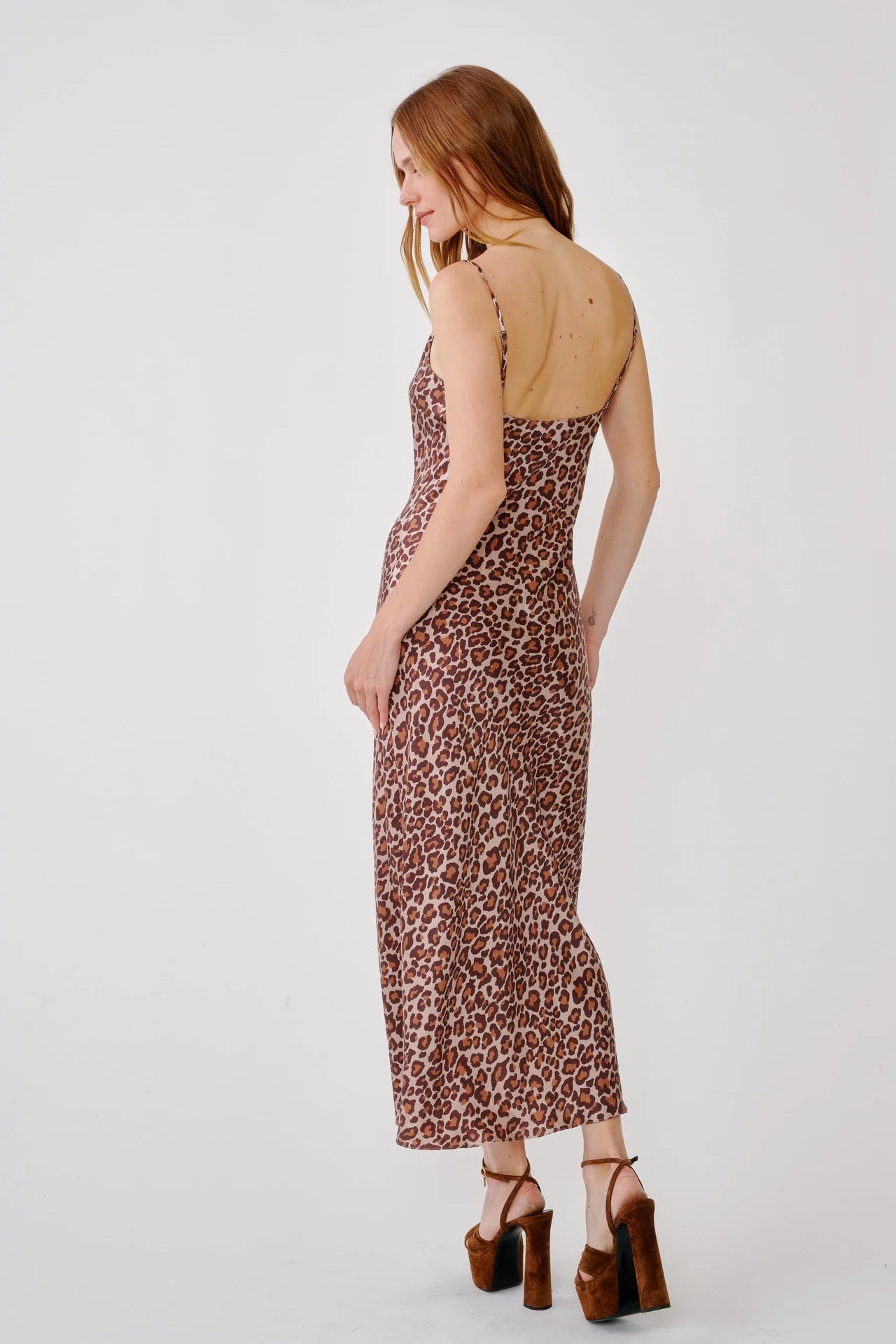 TAYLOR SILK DRESS IN LEOPARD